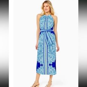 LILLY PULITZER BINGHAM MIDI DRESS *SHELL ME YOU LOVE ME*NWT SIZE medium